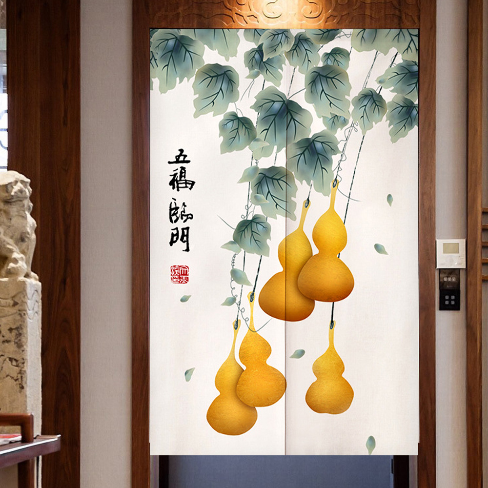 運のシンボルが付いたドアカーテン,キッチン,寝室の装飾,家の - Noren Curtain Doorway のレビューと価格