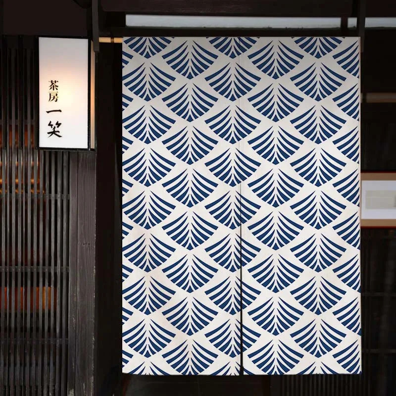 VIKAMA 浮世絵の巨波をイメージしたのれんカーテン、青と - Noren Curtain Doorway のレビューと価格
